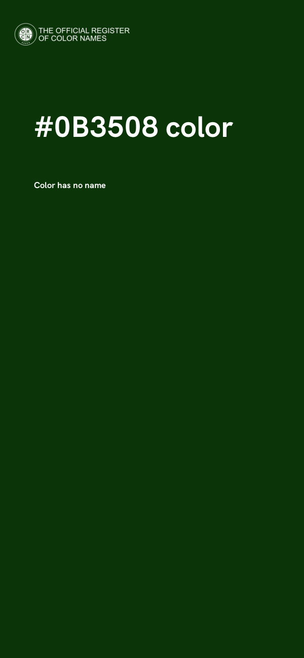 #0B3508 color image