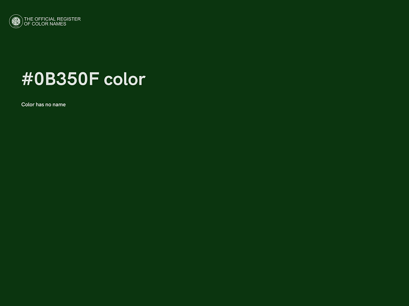 #0B350F color image