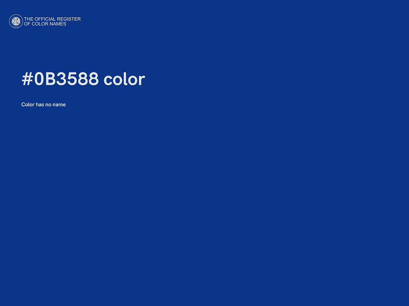 #0B3588 color image
