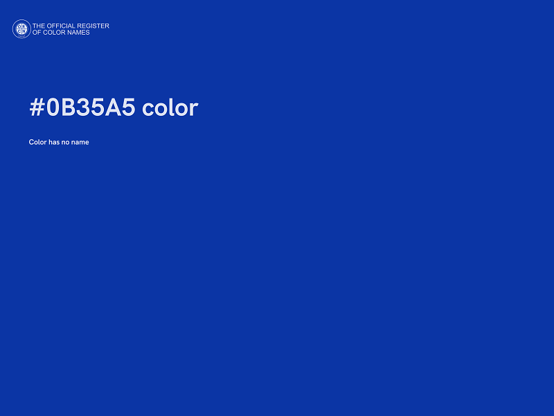 #0B35A5 color image