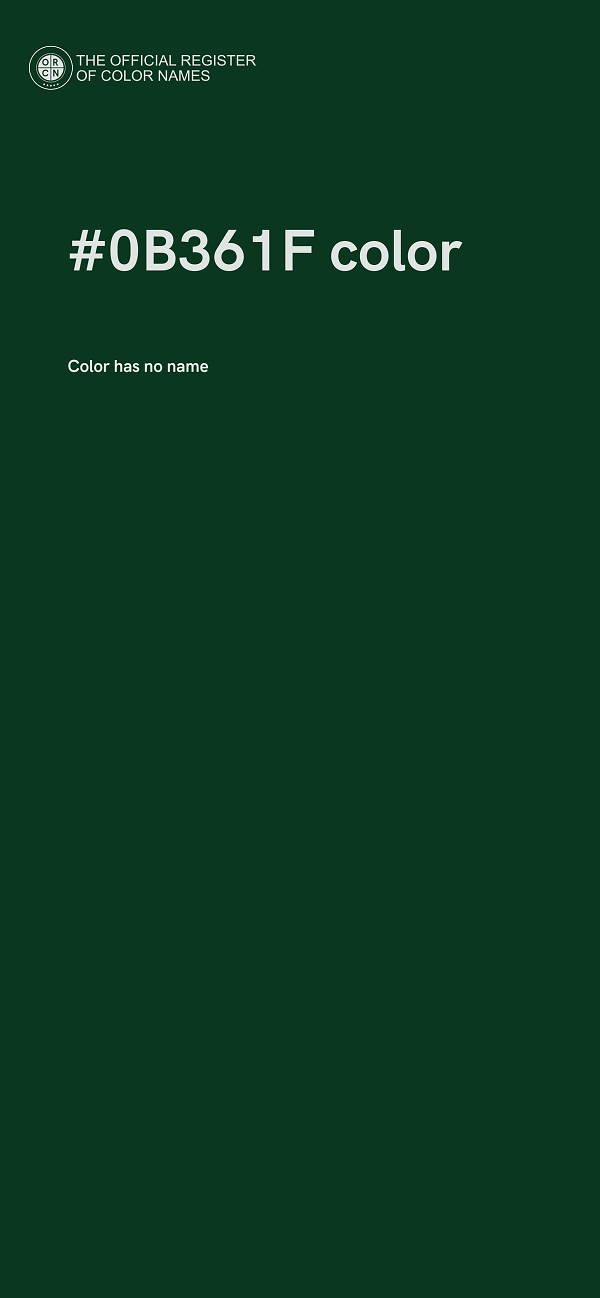 #0B361F color image
