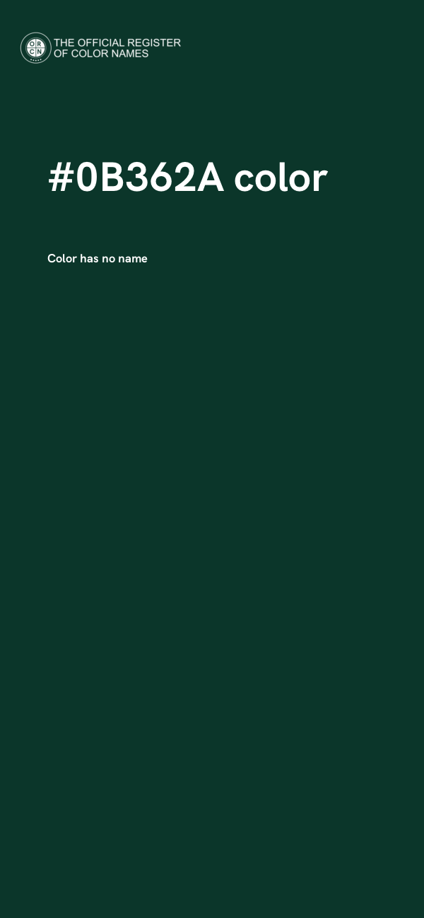 #0B362A color image