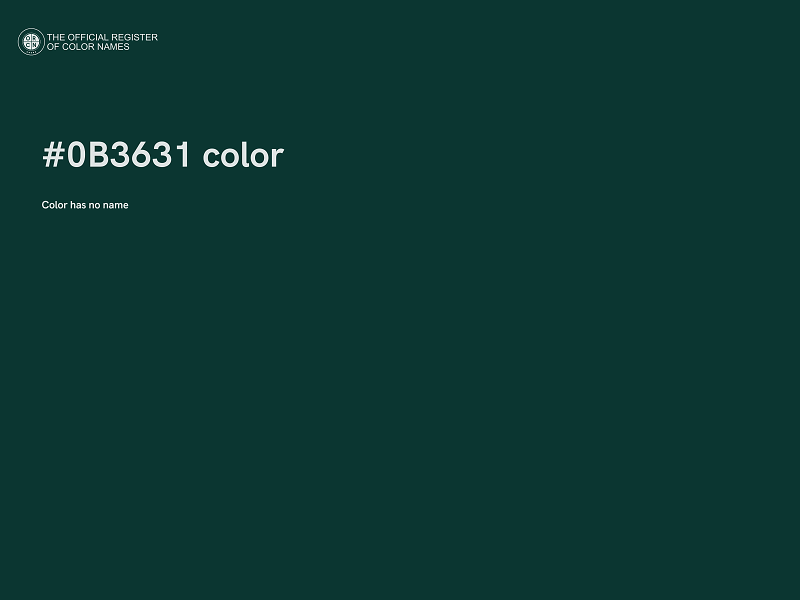 #0B3631 color image