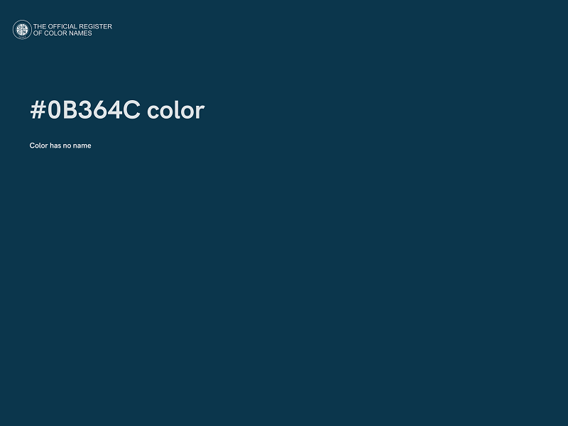 #0B364C color image
