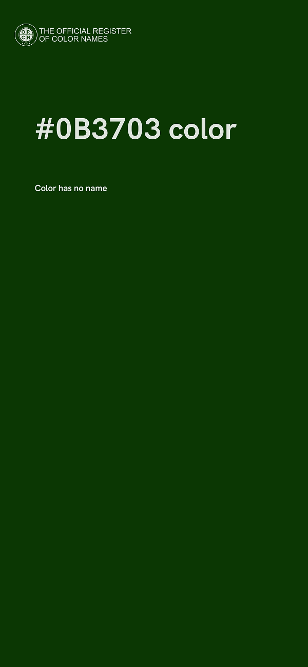 #0B3703 color image