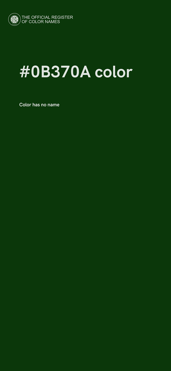 #0B370A color image