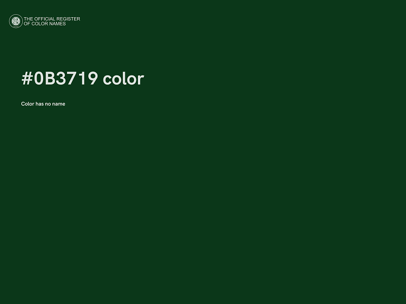 #0B3719 color image