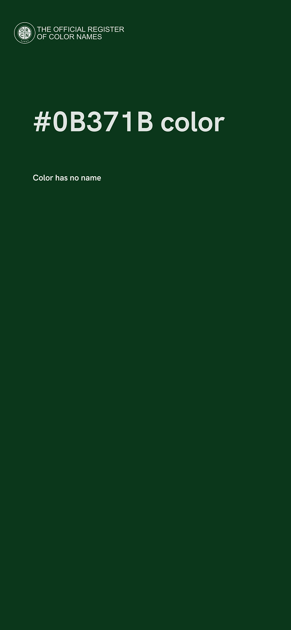 #0B371B color image