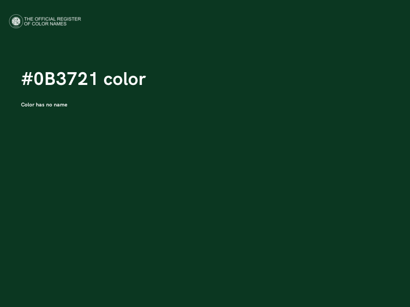 #0B3721 color image