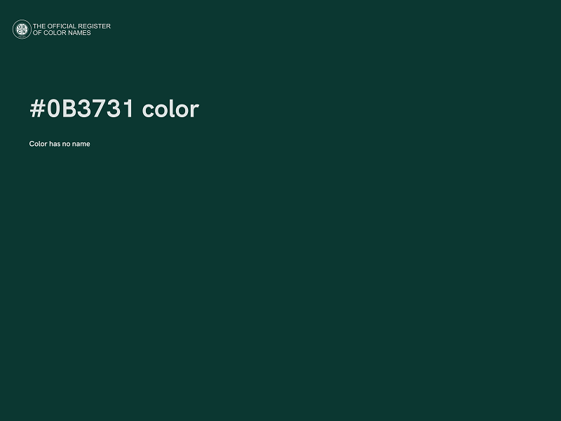 #0B3731 color image