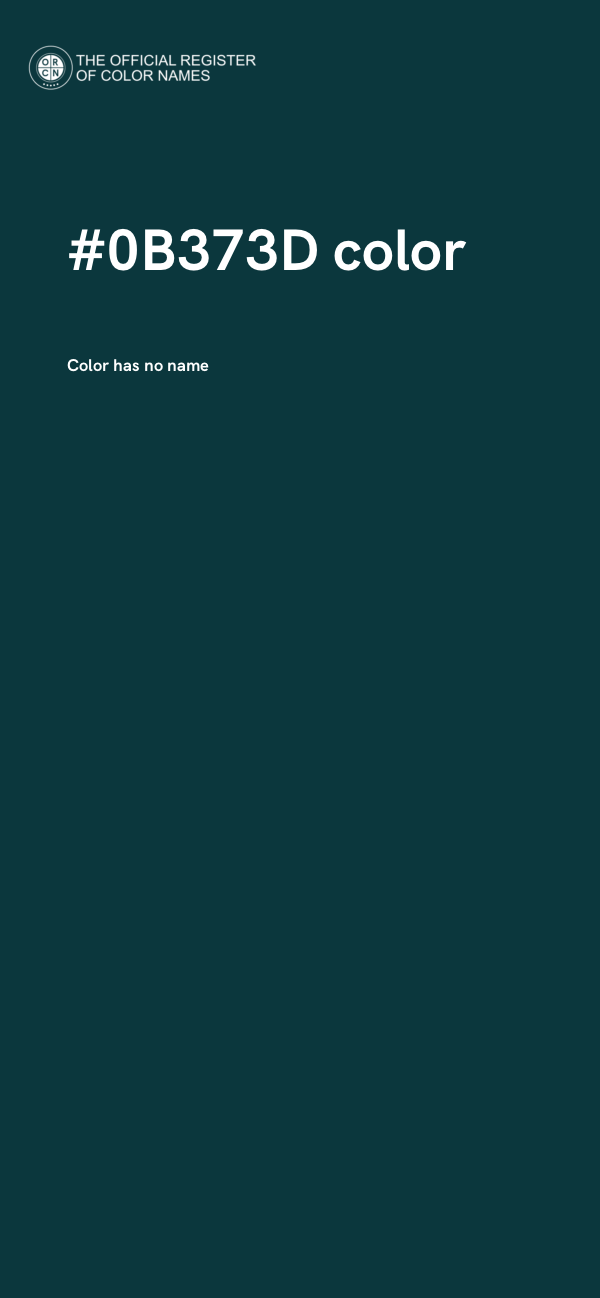 #0B373D color image