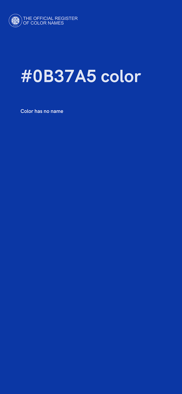 #0B37A5 color image