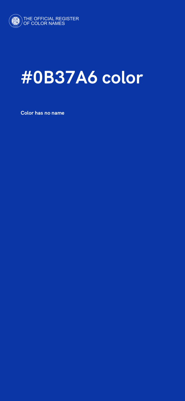 #0B37A6 color image