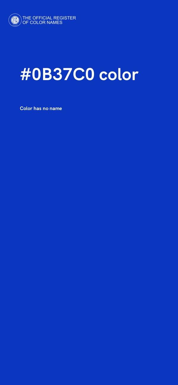 #0B37C0 color image