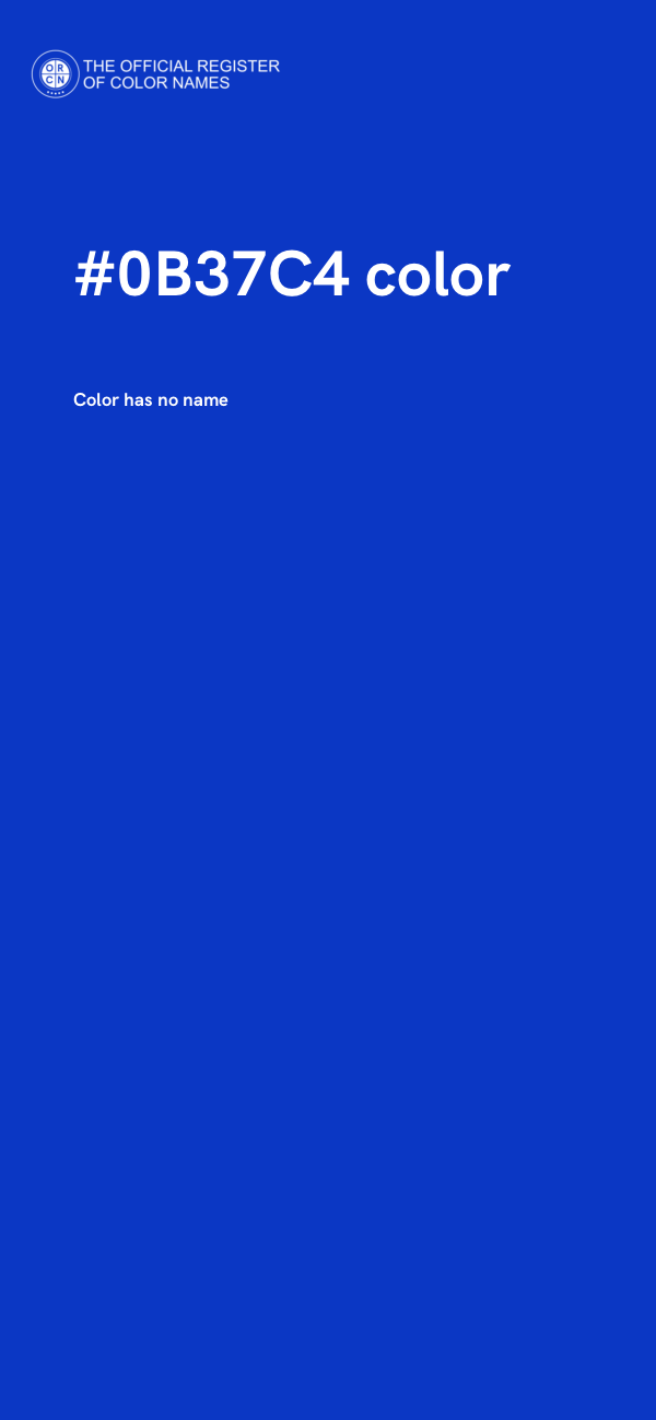 #0B37C4 color image