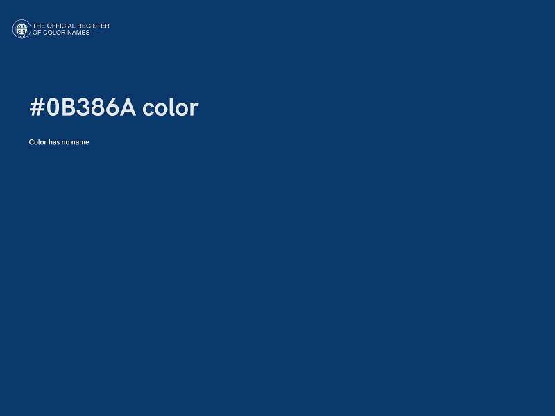 #0B386A color image