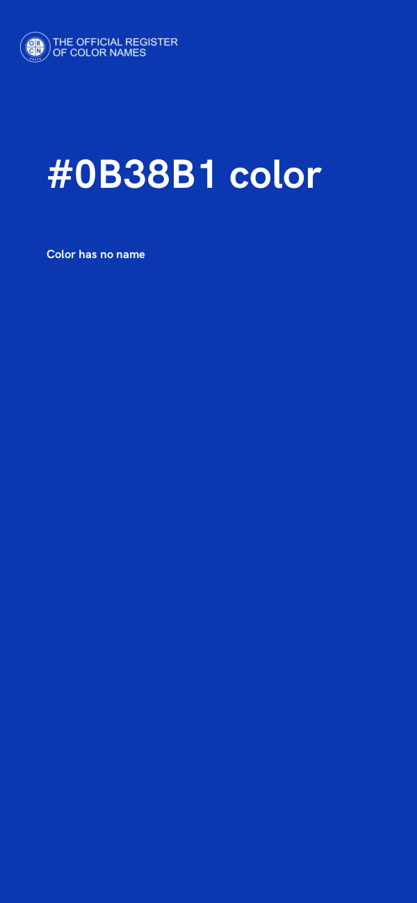 #0B38B1 color image