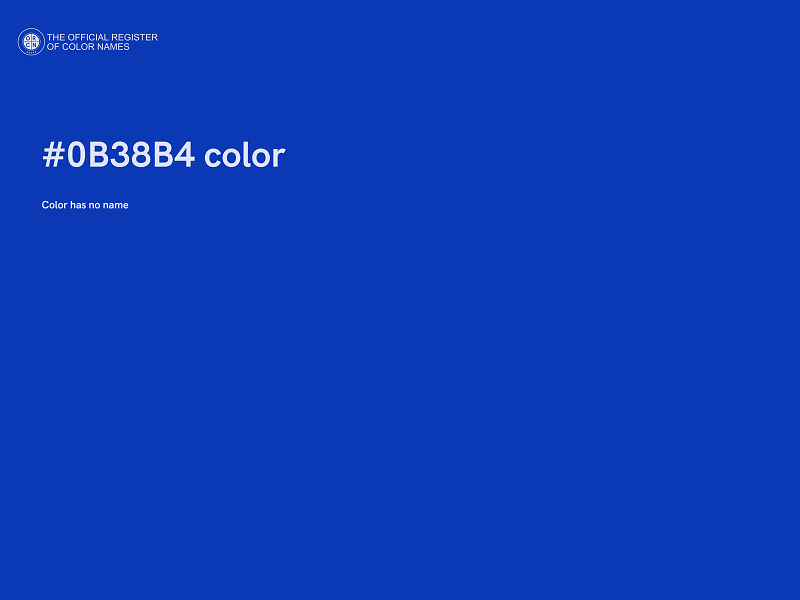 #0B38B4 color image