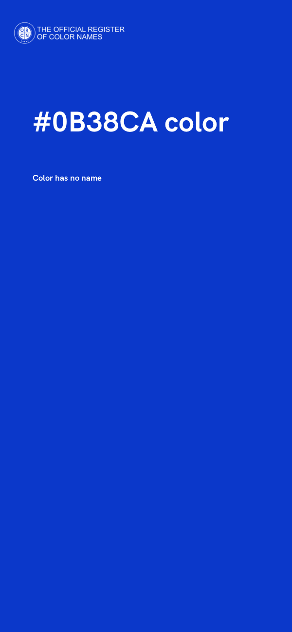 #0B38CA color image