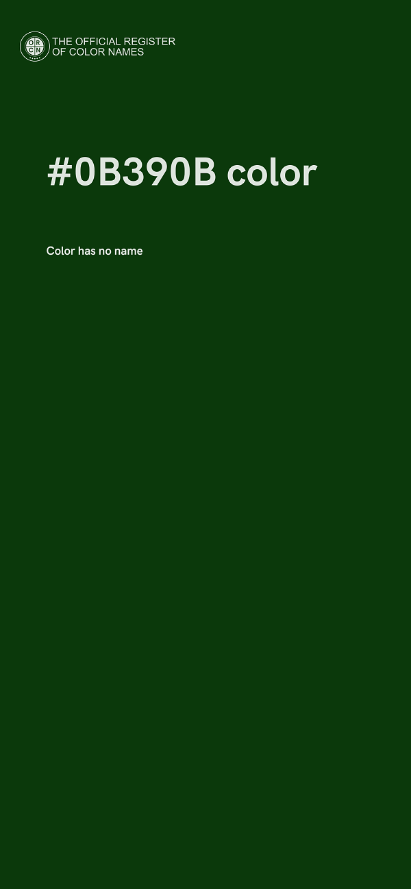 #0B390B color image