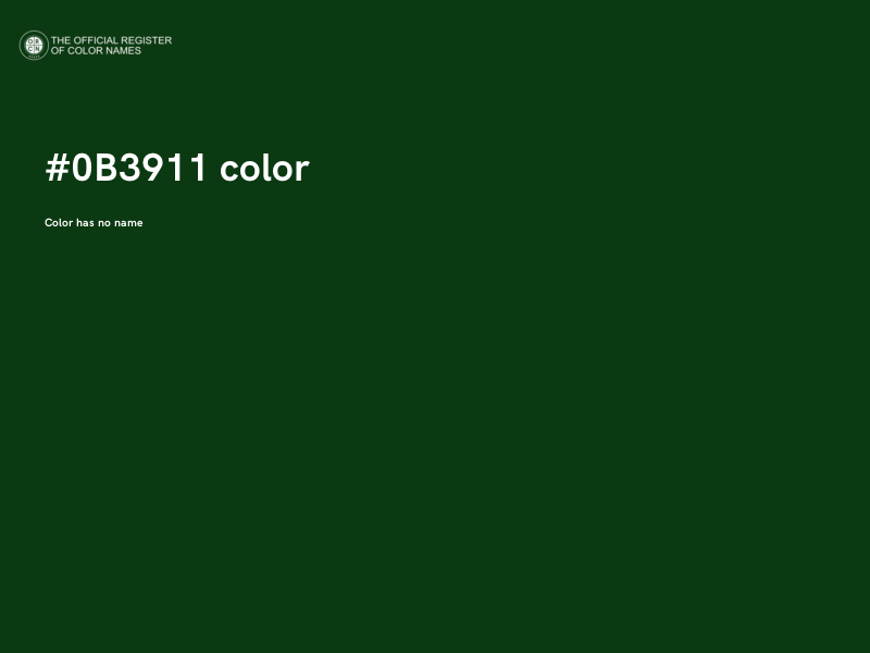 #0B3911 color image
