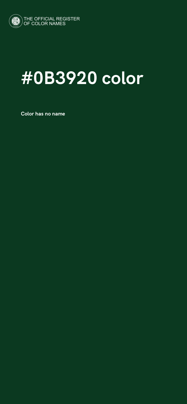 #0B3920 color image