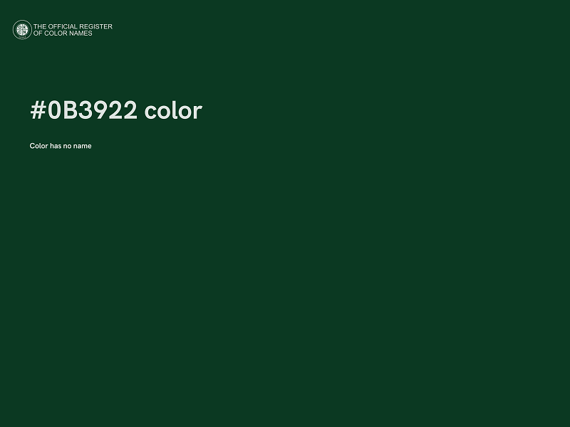 #0B3922 color image