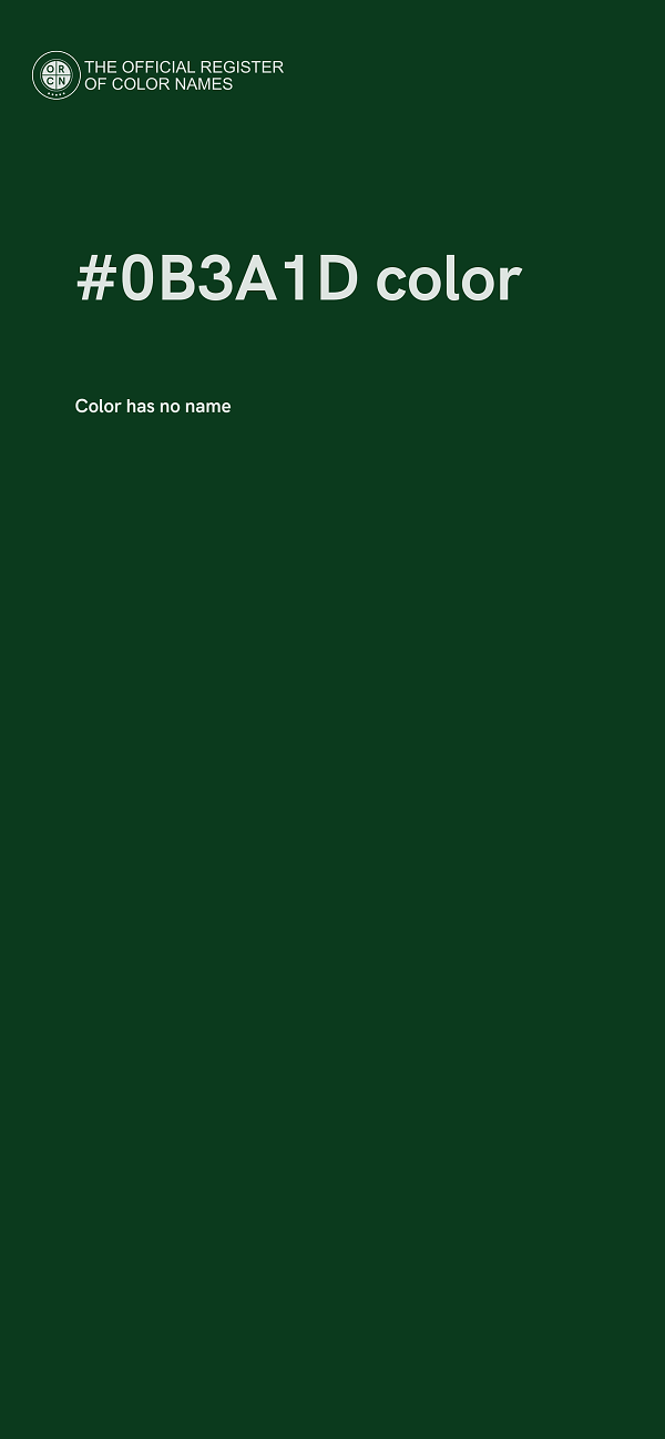 #0B3A1D color image