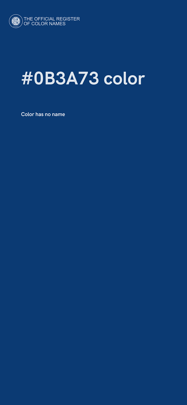 #0B3A73 color image