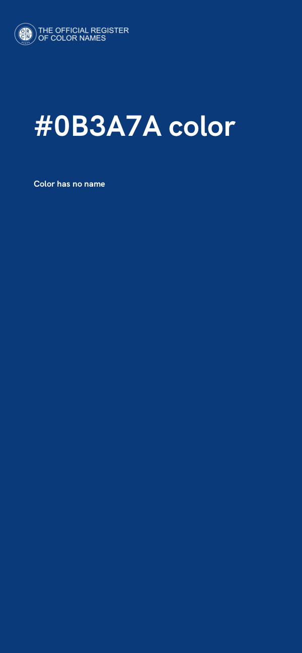 #0B3A7A color image
