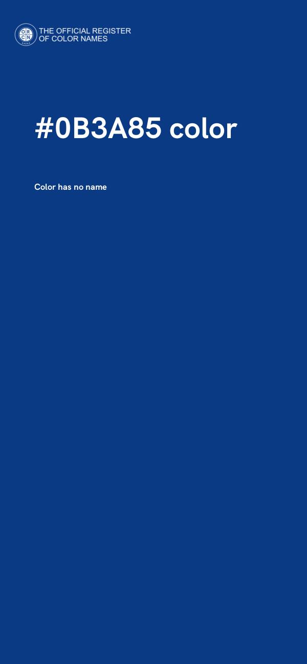 #0B3A85 color image