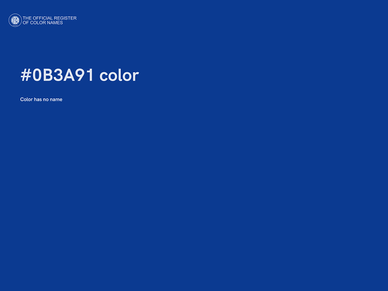 #0B3A91 color image