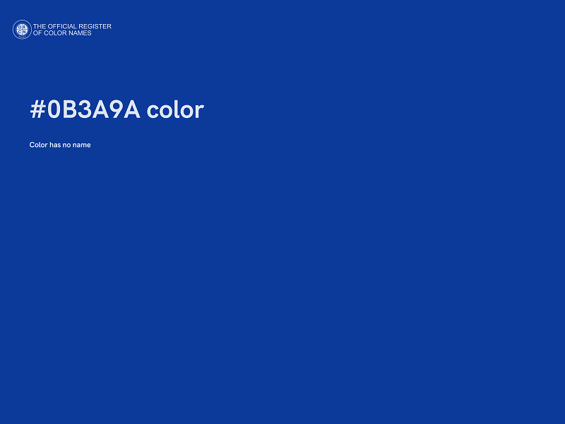 #0B3A9A color image