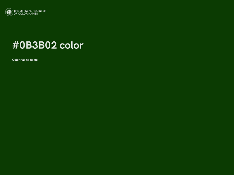 #0B3B02 color image