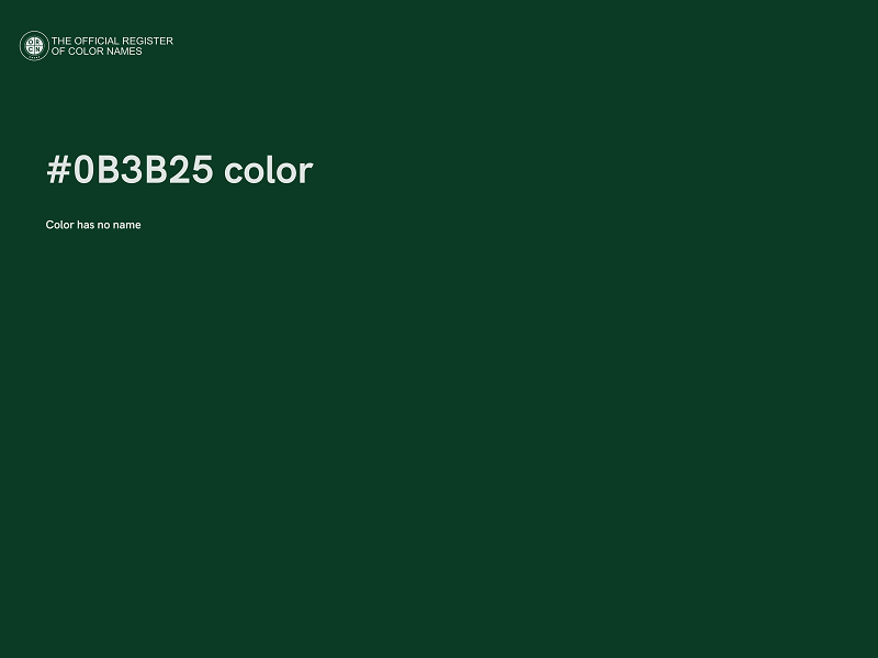 #0B3B25 color image