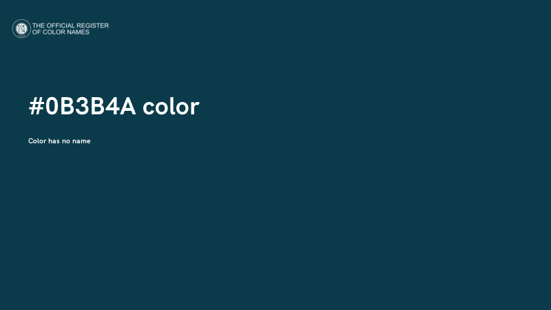 #0B3B4A color image