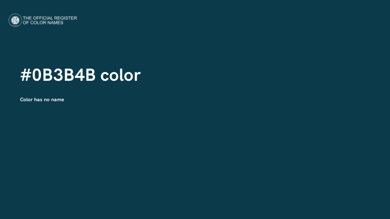 #0B3B4B color image