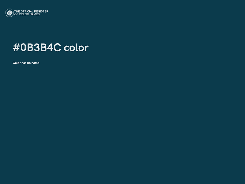 #0B3B4C color image