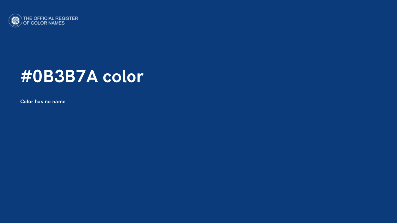 #0B3B7A color image