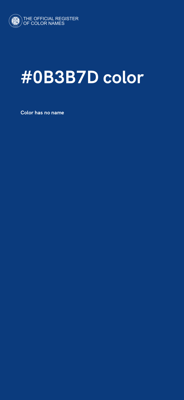 #0B3B7D color image