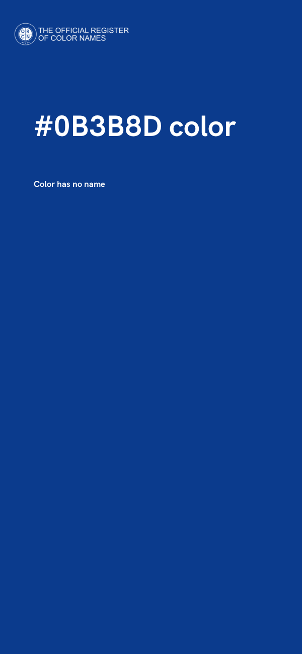 #0B3B8D color image