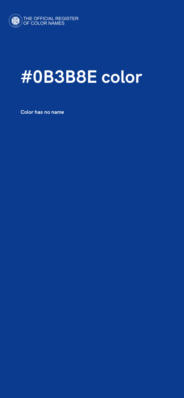 #0B3B8E color image