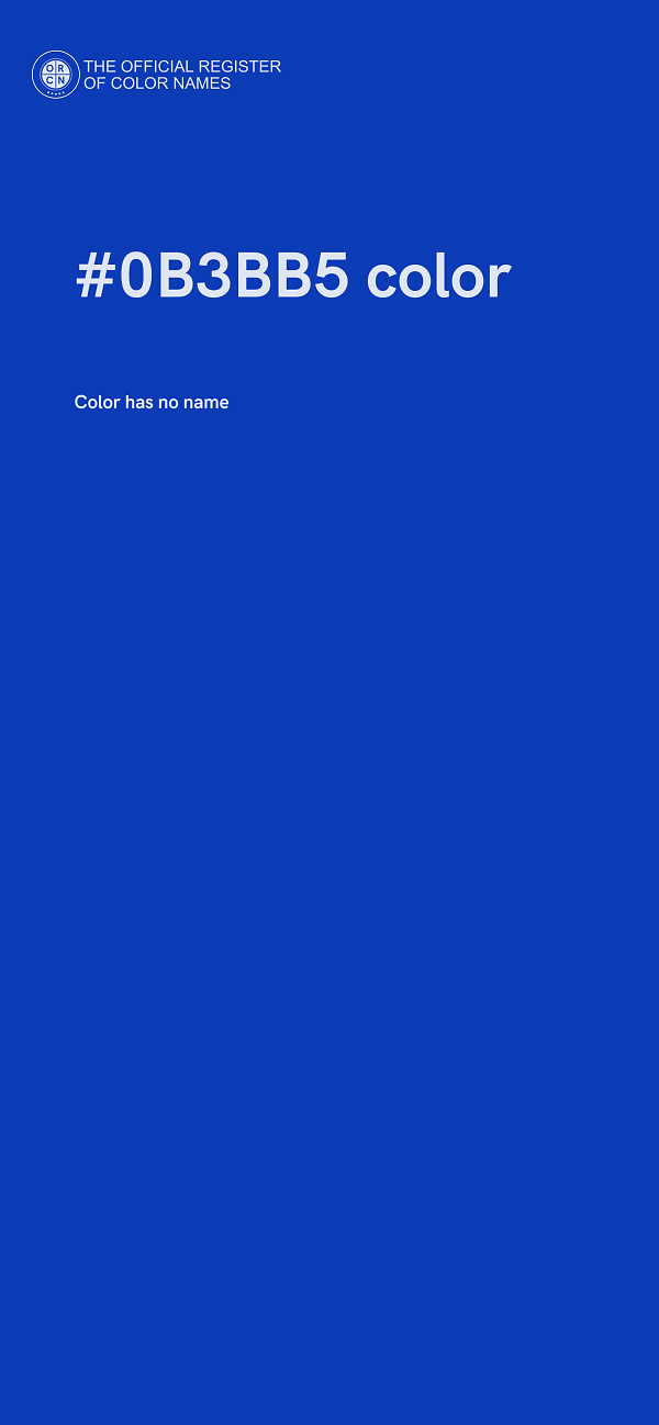 #0B3BB5 color image