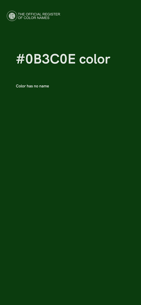 #0B3C0E color image