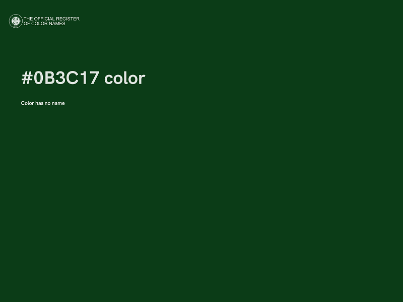 #0B3C17 color image