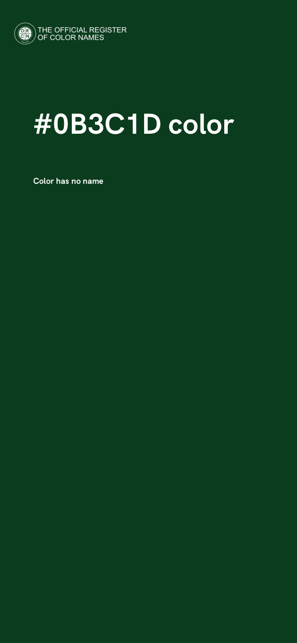 #0B3C1D color image