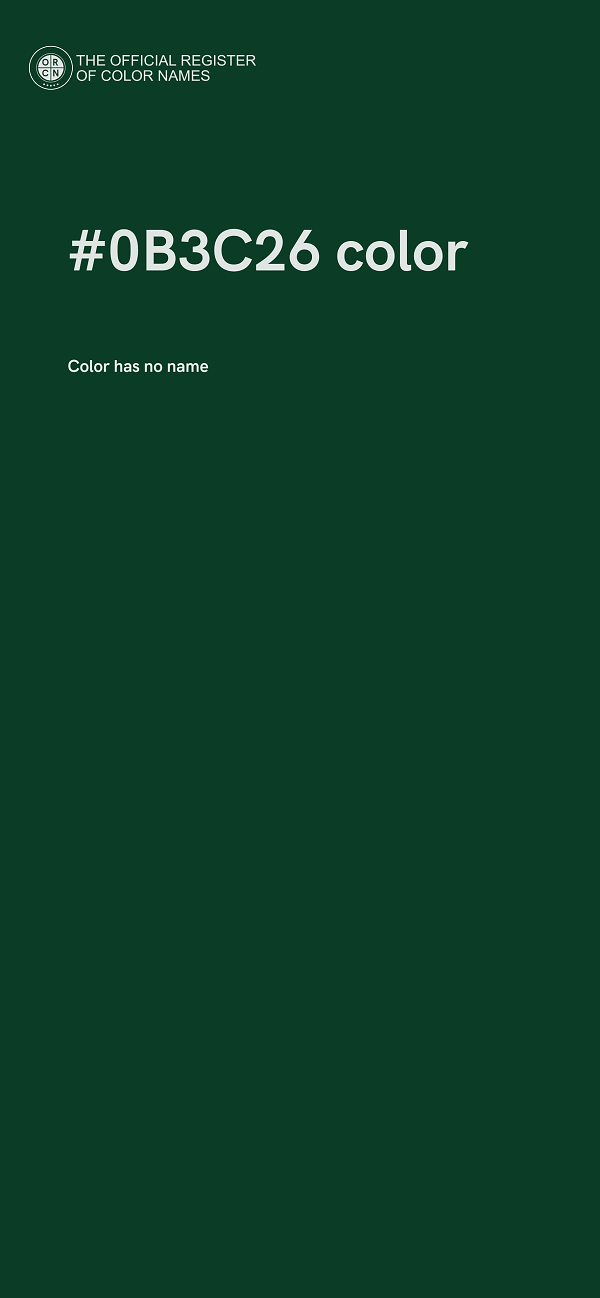 #0B3C26 color image