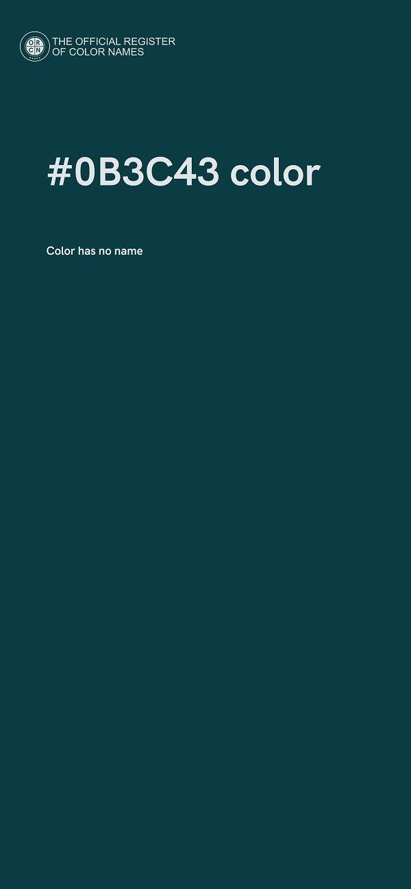 #0B3C43 color image