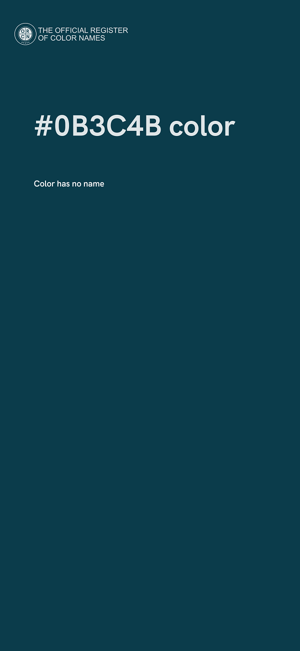#0B3C4B color image