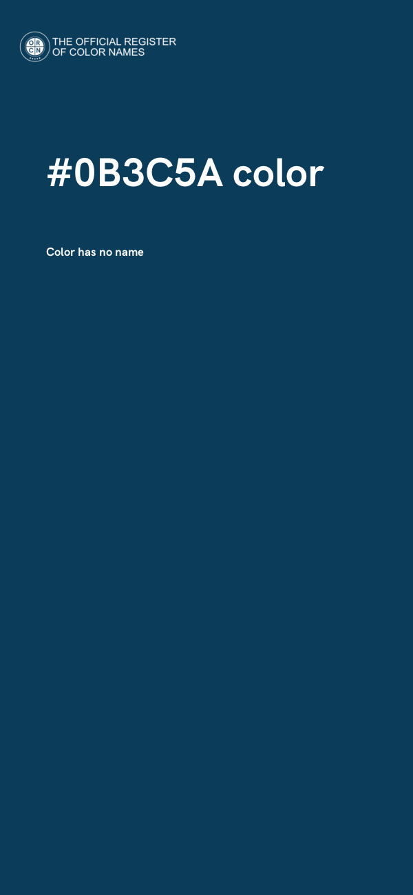 #0B3C5A color image